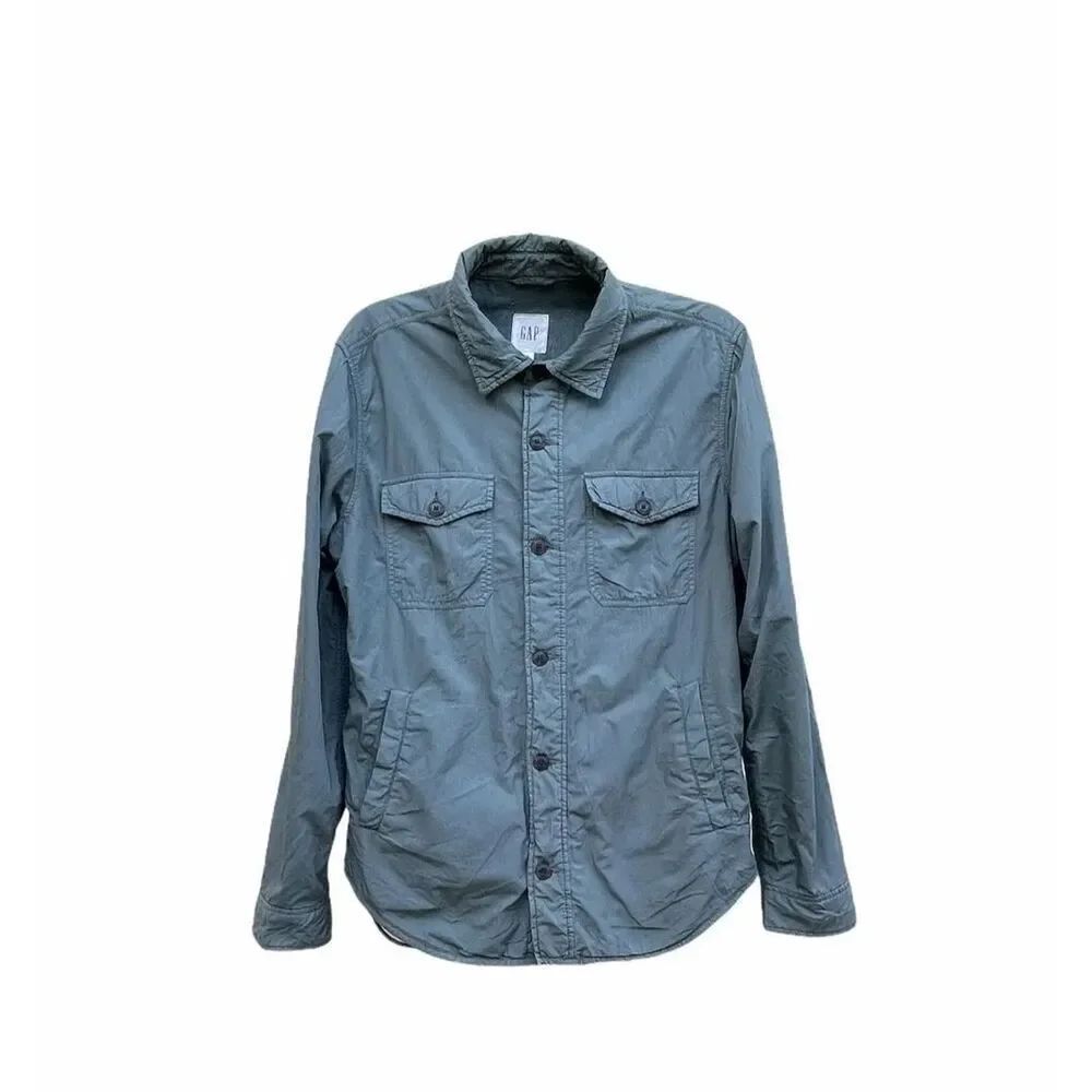 ✨Gap Fleece Men’s Lined Moonlnig Utility Jacket Sz Medium Shirt✨